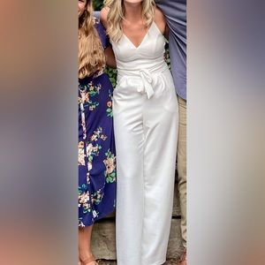 Versatile White Jumpsuit